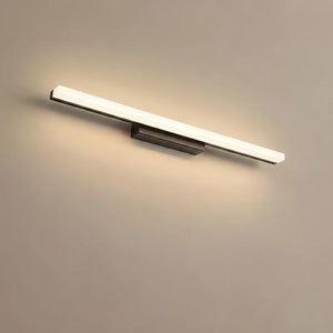 Arcato Minimalist Linear Vanity Wall Lamp – IP44 Metal in Black/Chrome Bathroom