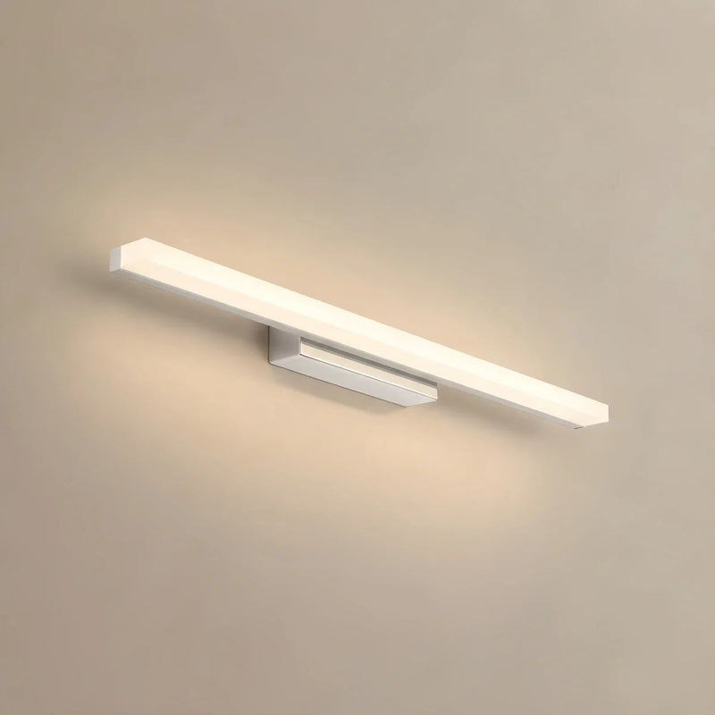 Arcato Minimalist Linear Vanity Wall Lamp – IP44 Metal in Black/Chrome Bathroom
