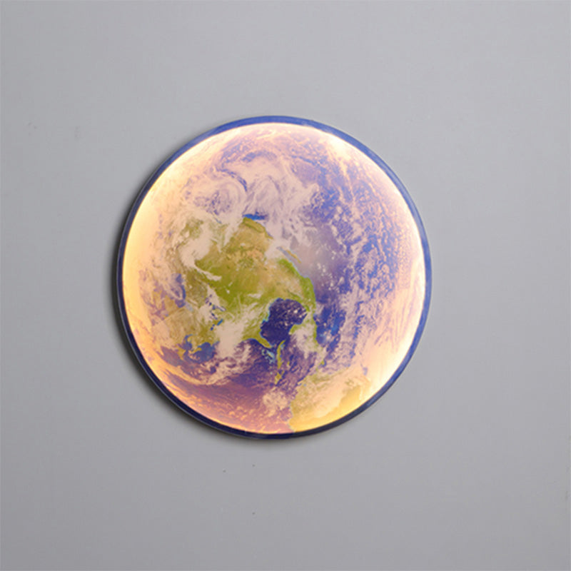 Olverai Moon/Earth Round Wall Sconce
