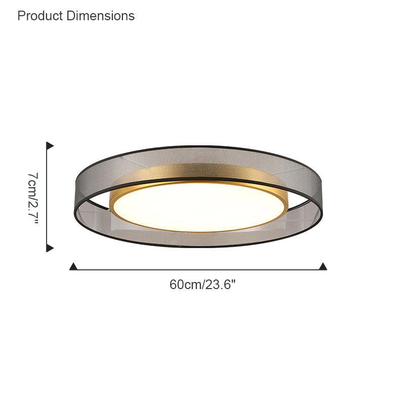 Olverai Fabric Round Ceiling Light