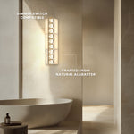 Olverai Avelisse Alabaster Crystal Wall Sconce
