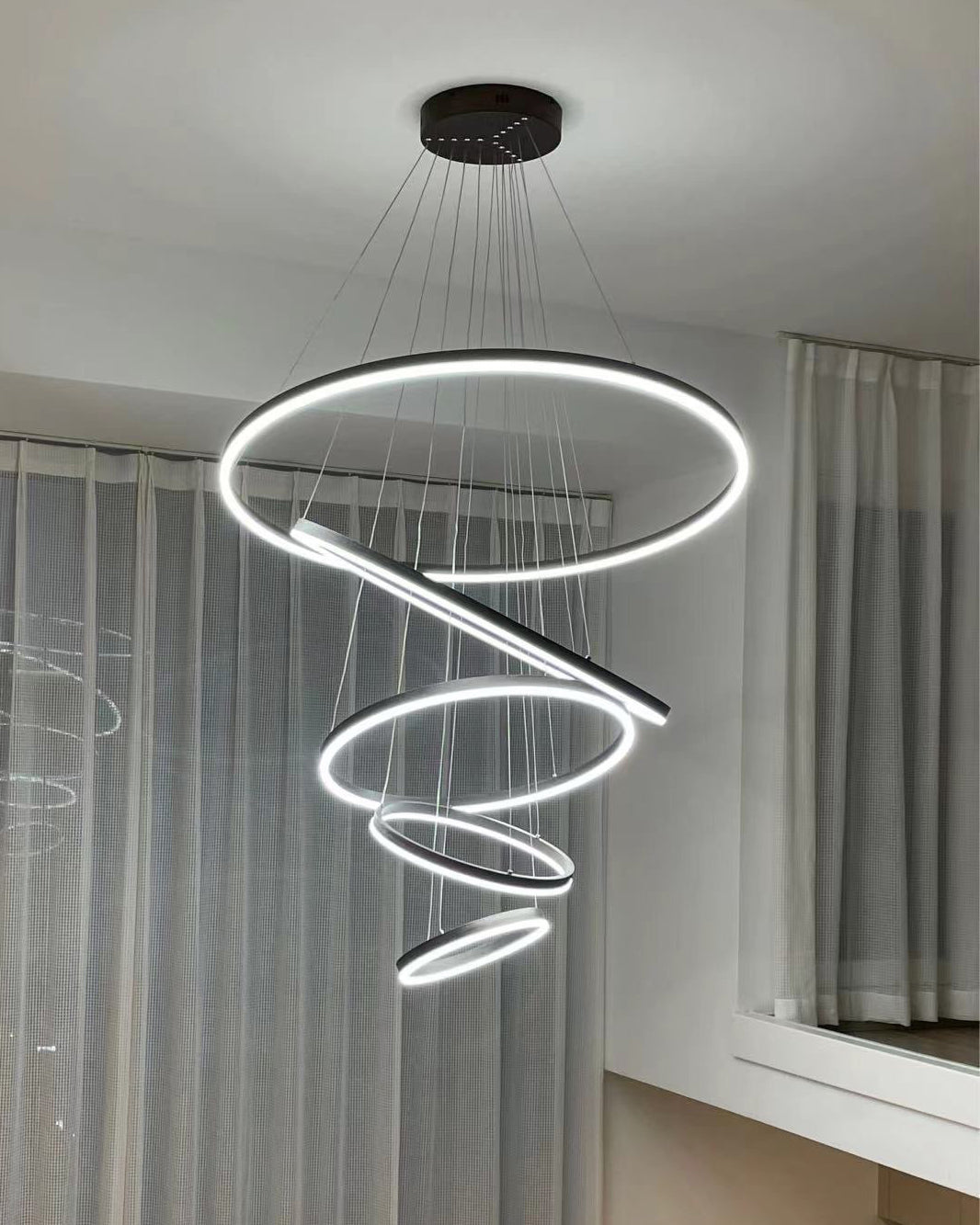 Olverai Tiered Ring LED Chandelier