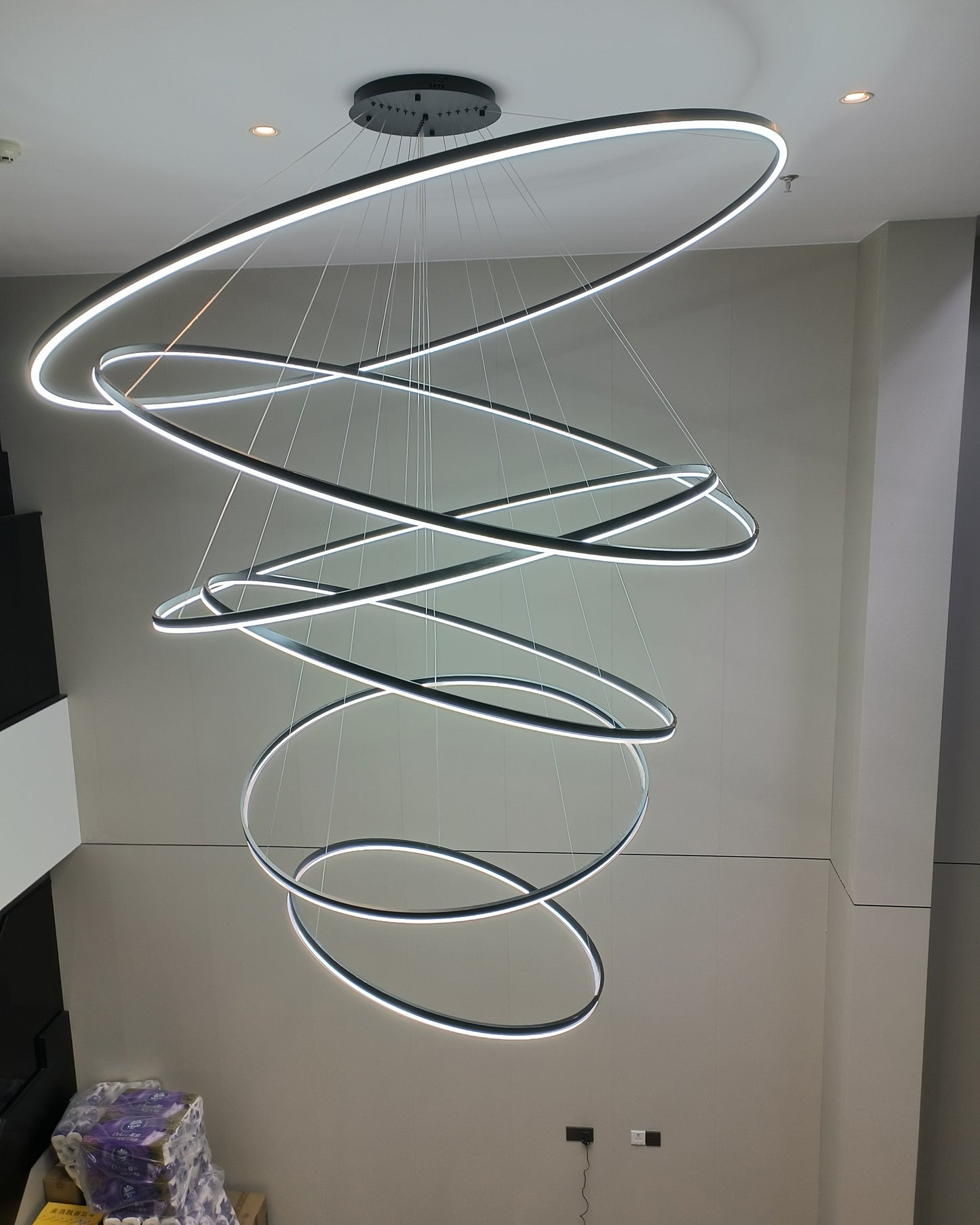 Olverai Tiered Ring LED Chandelier