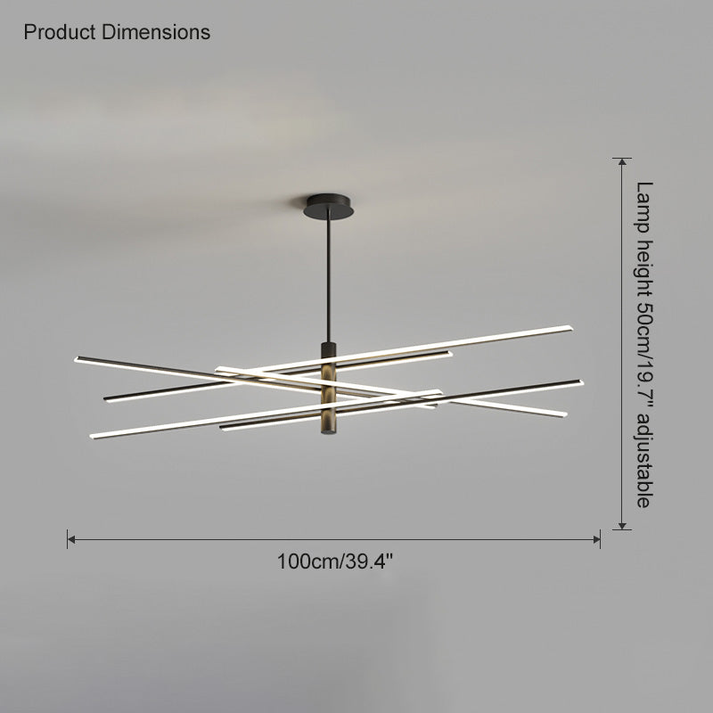 Olverai Adjustable Linear Led Chandelier