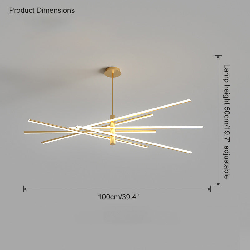 Olverai Adjustable Linear Led Chandelier