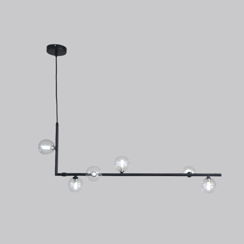 Olverai Linear Glass Globe Chandelier