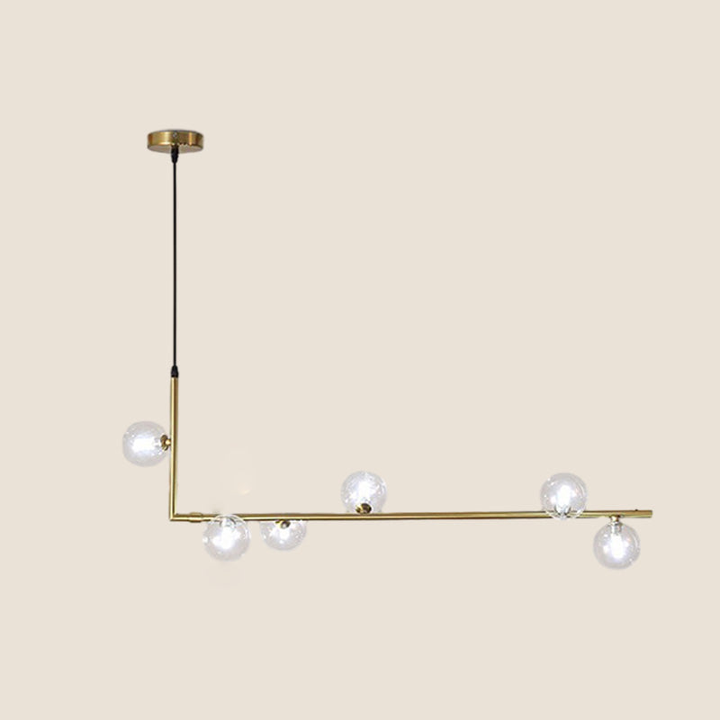 Olverai Linear Glass Globe Chandelier