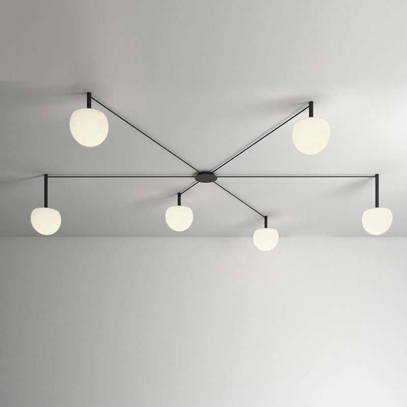 Olverai Custom Frosted Glass Globe Ceiling Light