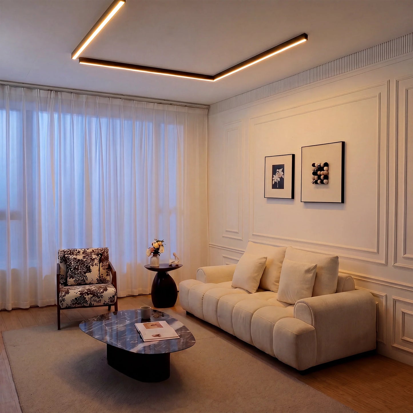 Olverai Dimmable Long Linear Ceiling Light