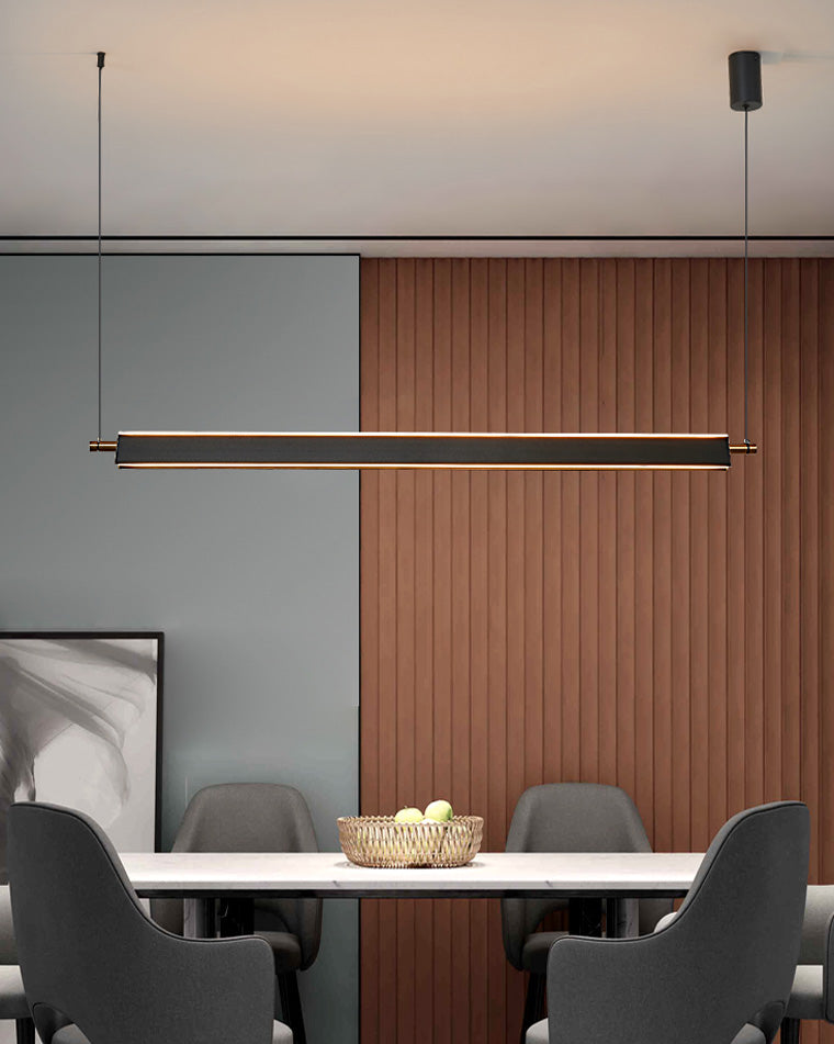 Olverai Black Linear Pendant Light
