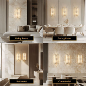 Olverai Sorelia Alabaster Wall Sconce