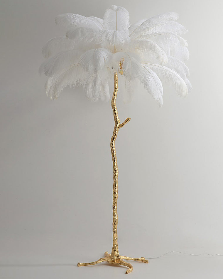 Olverai Feather Palm Tree Floor Lamp