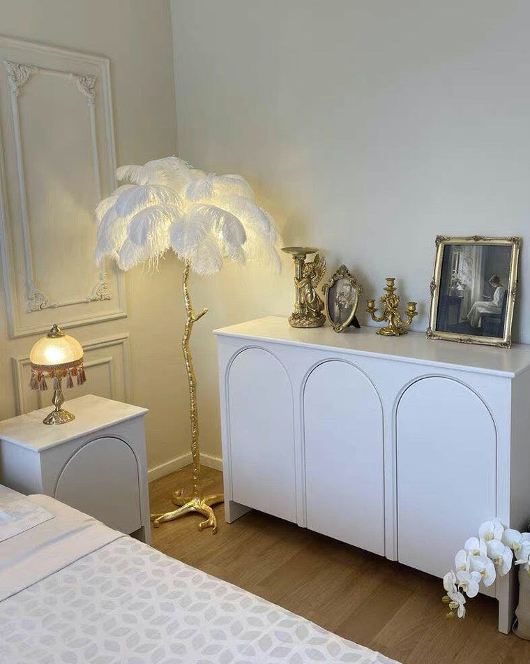 Olverai Feather Palm Tree Floor Lamp