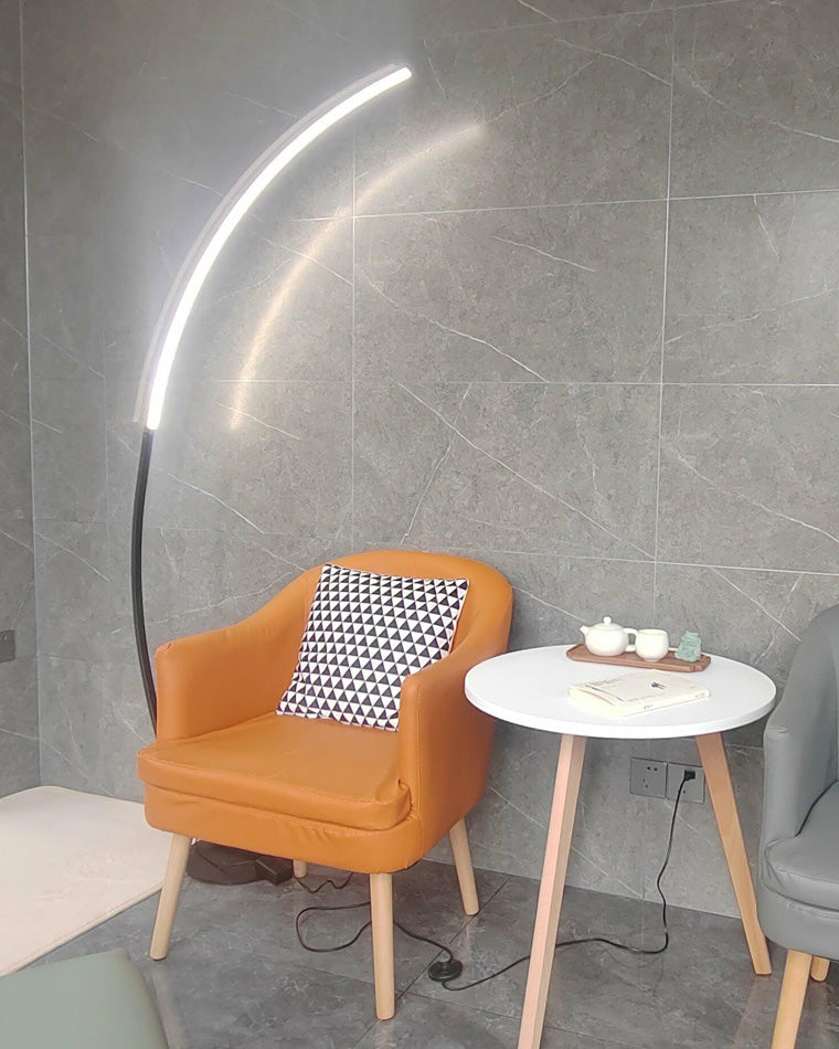 Olverai Crescent Arc LED Floor Lamp