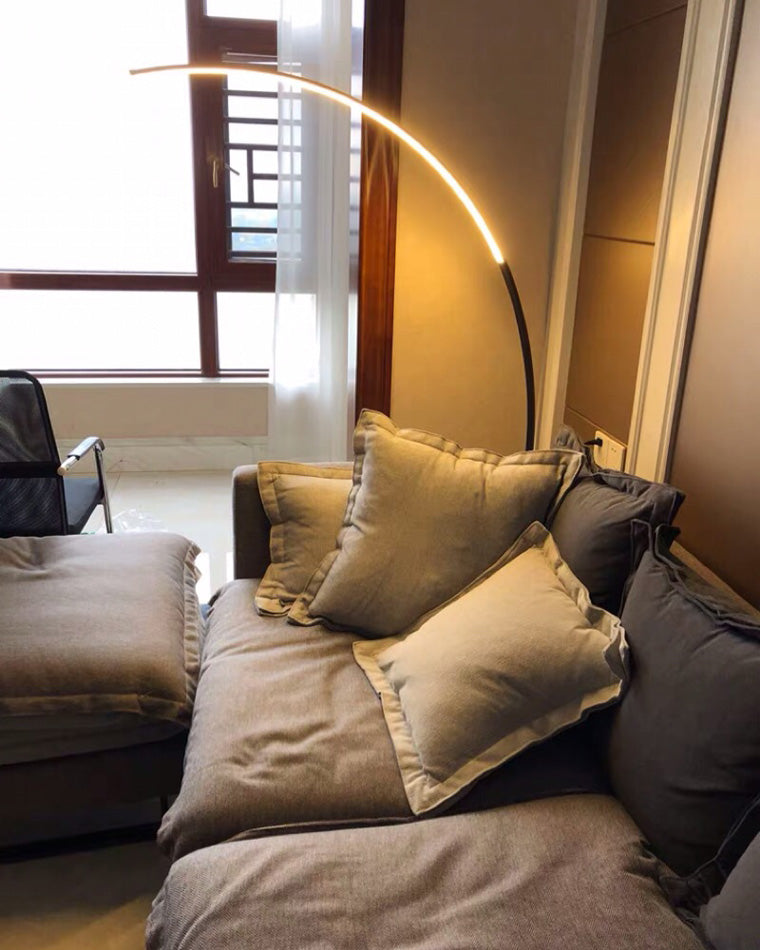 Olverai Crescent Arc LED Floor Lamp