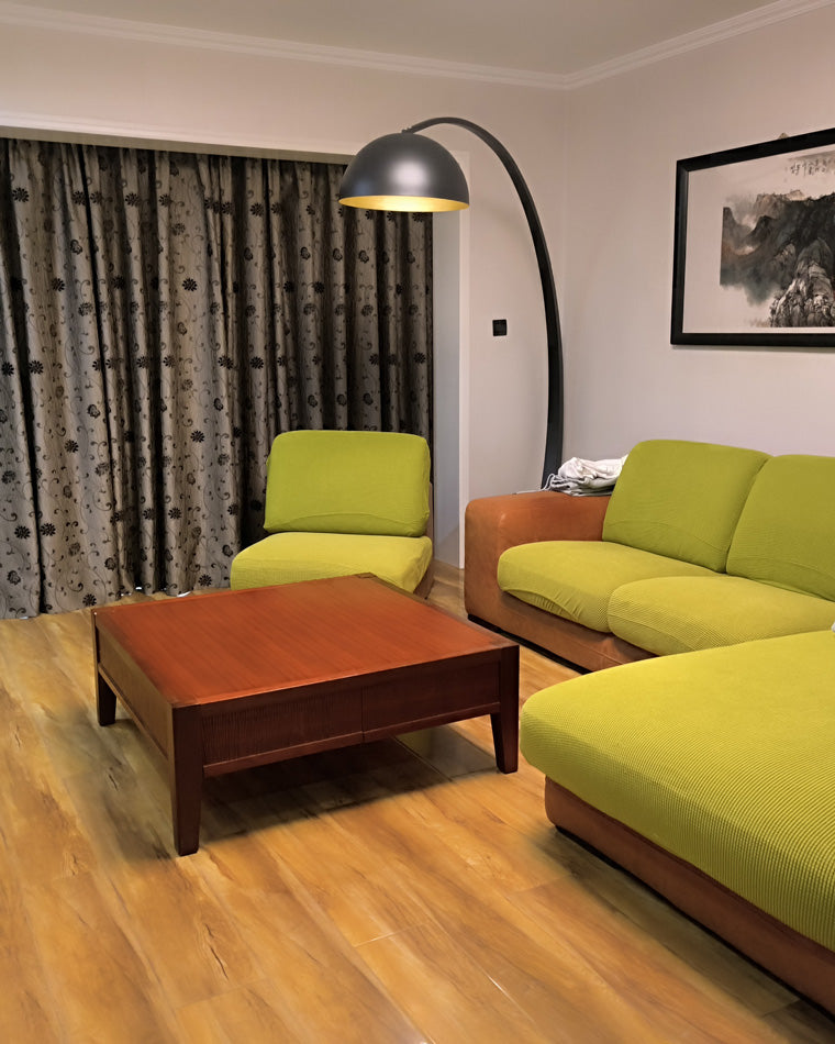 Olverai Dome Arc Floor Lamp over Couch