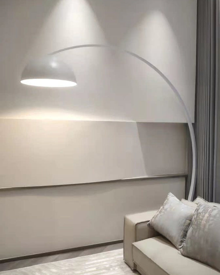 Olverai Dome Arc Floor Lamp over Couch