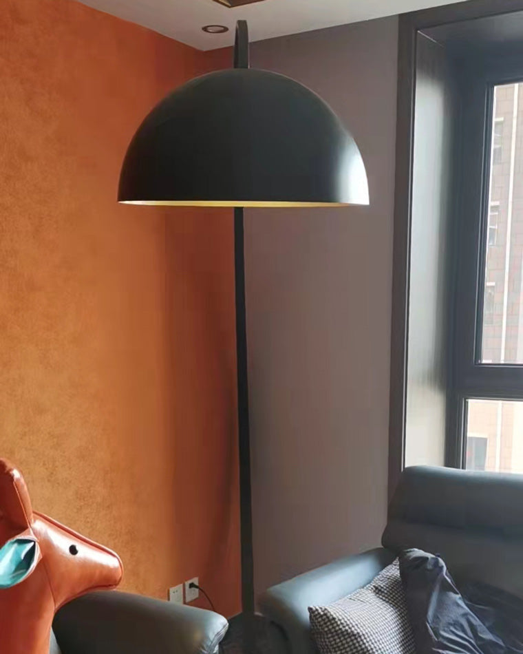 Olverai Dome Arc Floor Lamp over Couch