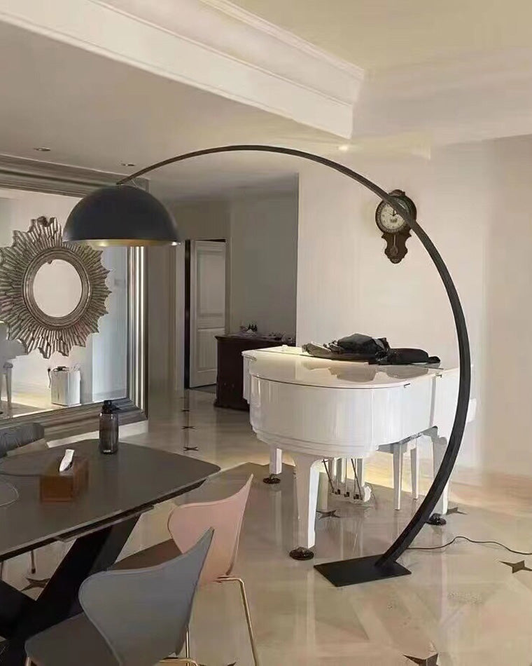 Olverai Dome Arc Floor Lamp over Couch