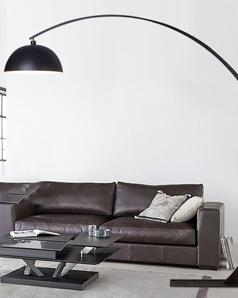 Olverai Dome Arc Floor Lamp over Couch