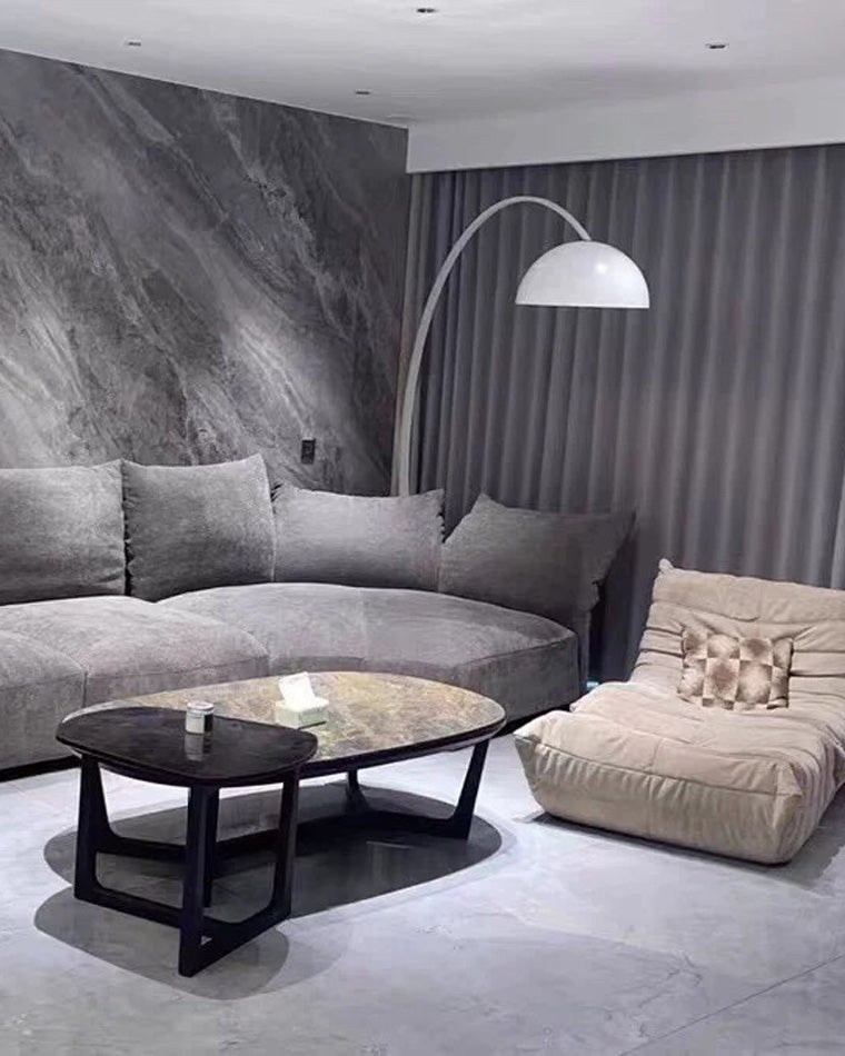 Olverai Dome Arc Floor Lamp over Couch