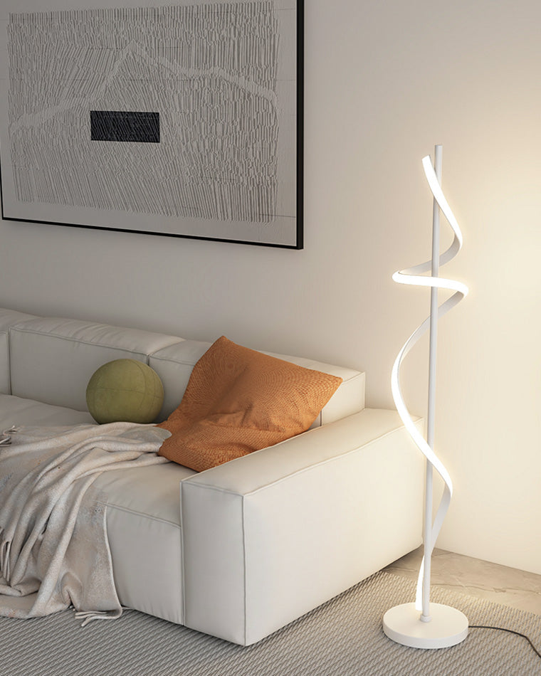 Olverai Dimmable Spiral Floor Lamp