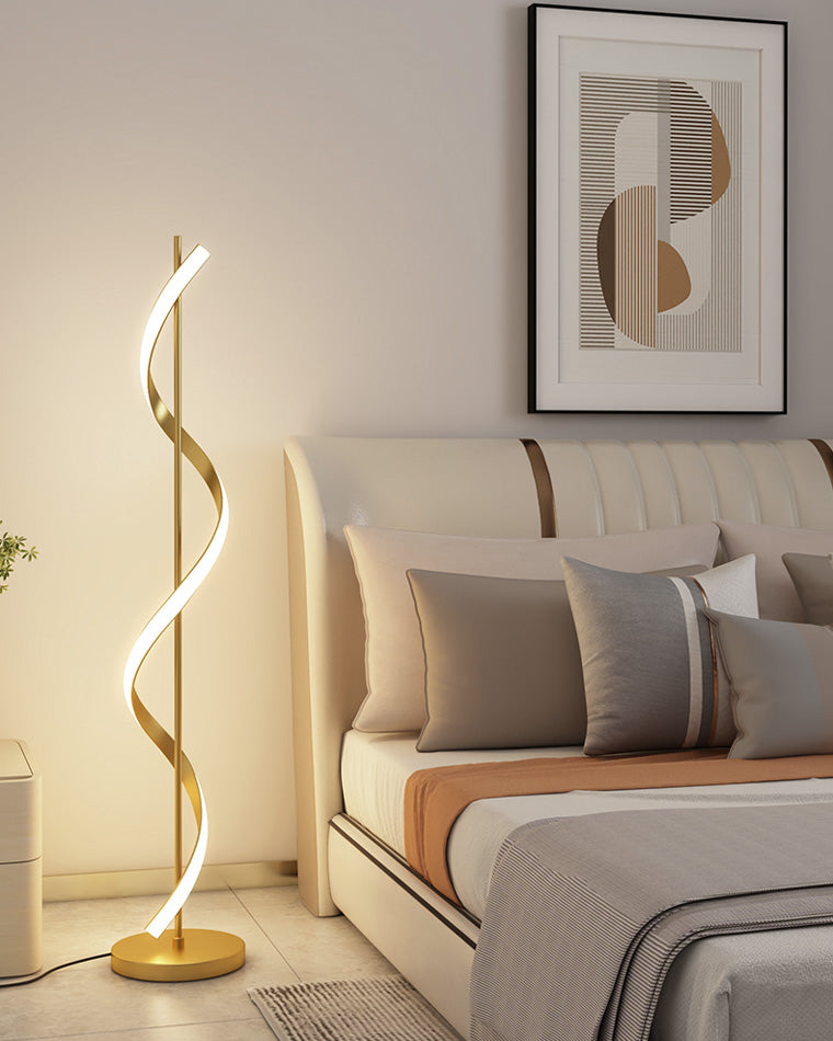 Olverai Dimmable Spiral Floor Lamp