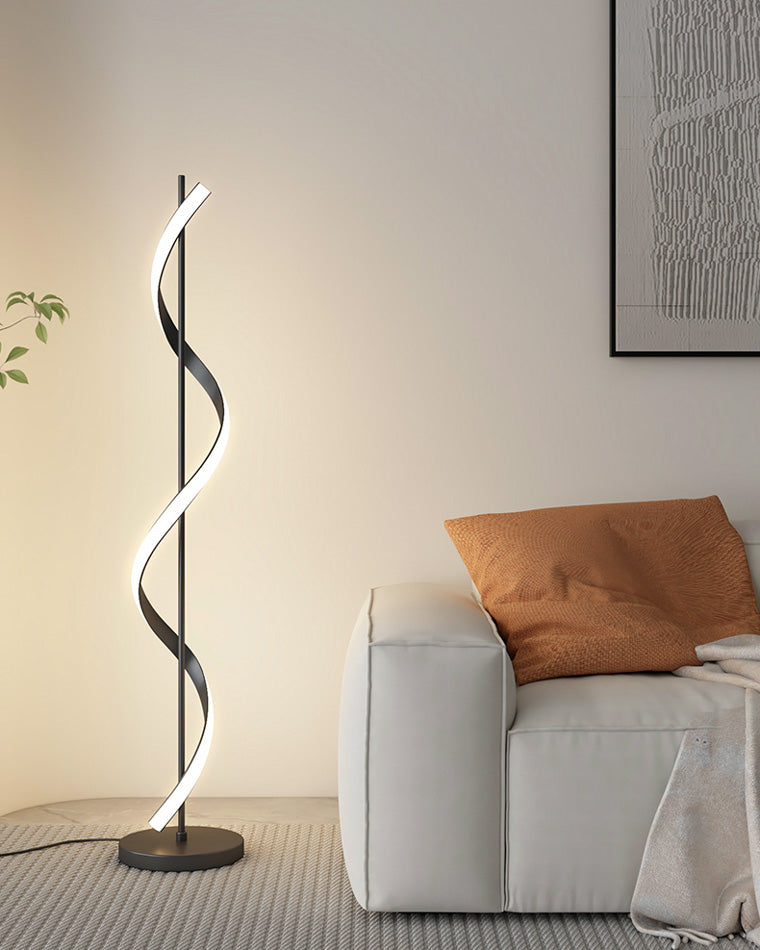 Olverai Dimmable Spiral Floor Lamp