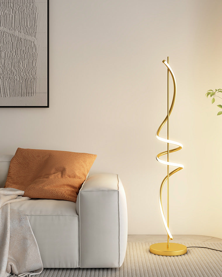 Olverai Dimmable Spiral Floor Lamp