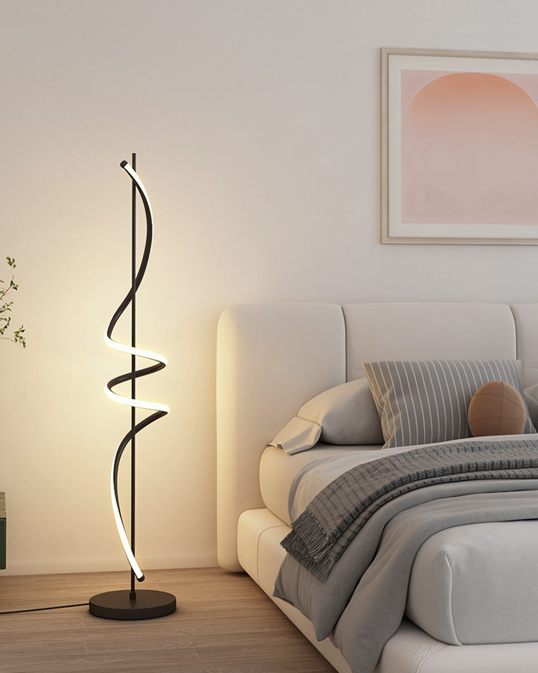Olverai Dimmable Spiral Floor Lamp