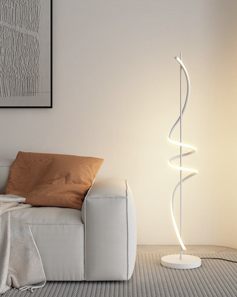 Olverai Dimmable Spiral Floor Lamp