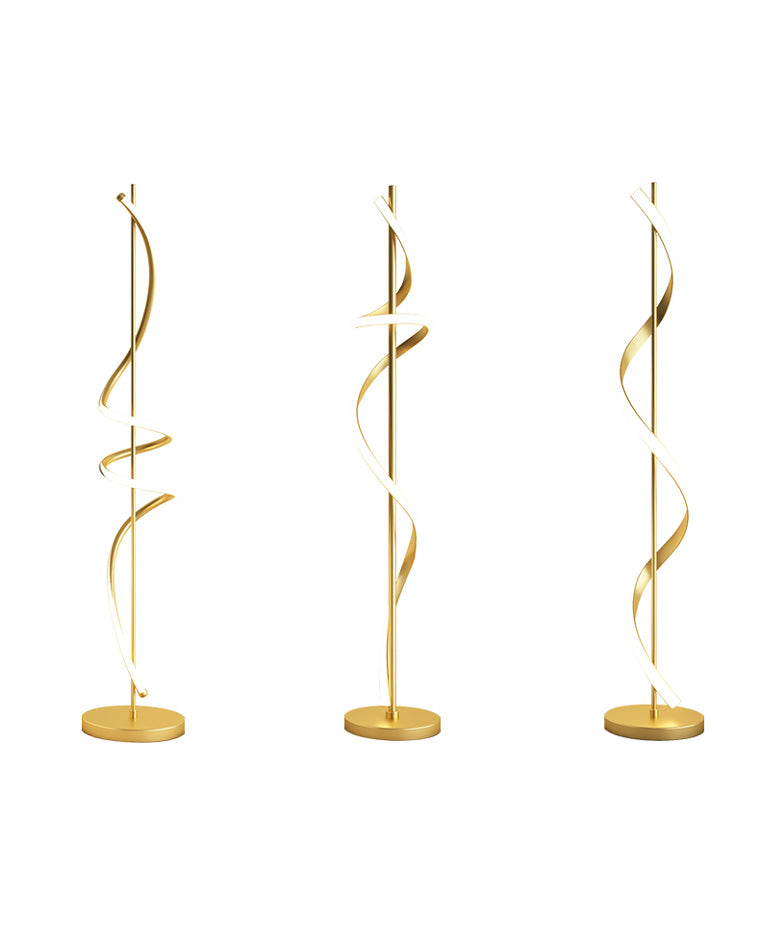 Olverai Dimmable Spiral Floor Lamp
