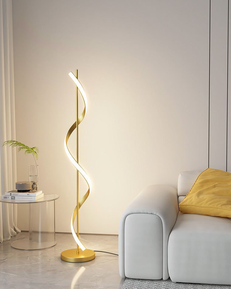 Olverai Dimmable Spiral Floor Lamp