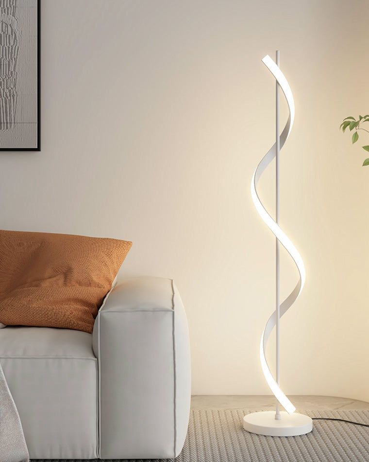 Olverai Dimmable Spiral Floor Lamp