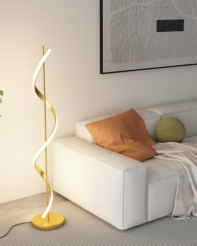 Olverai Dimmable Spiral Floor Lamp