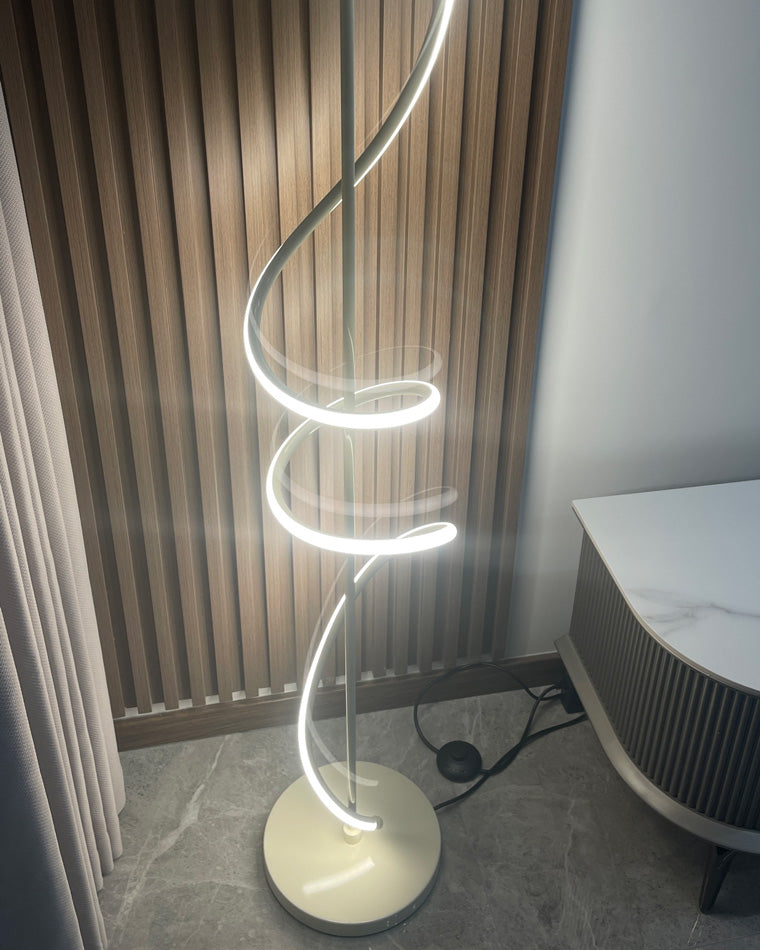 Olverai Dimmable Spiral Floor Lamp