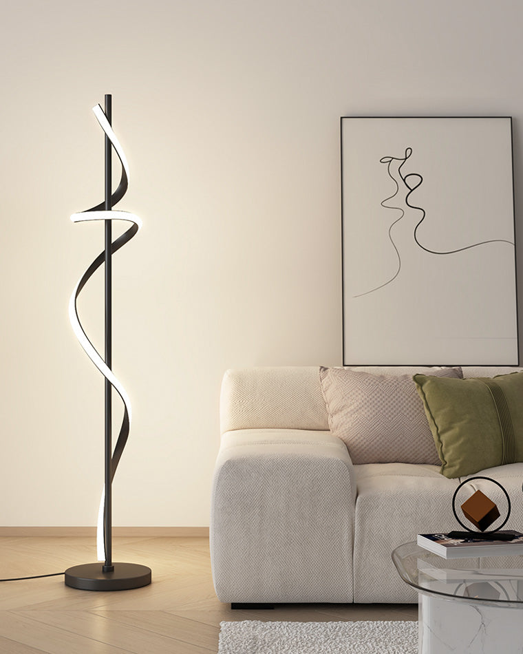 Olverai Dimmable Spiral Floor Lamp