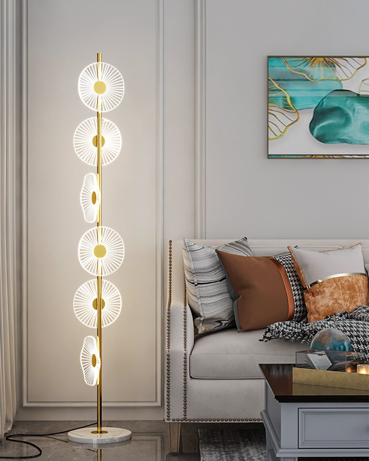 Olverai Multi-light Dimmable Floor Lamp with Remote