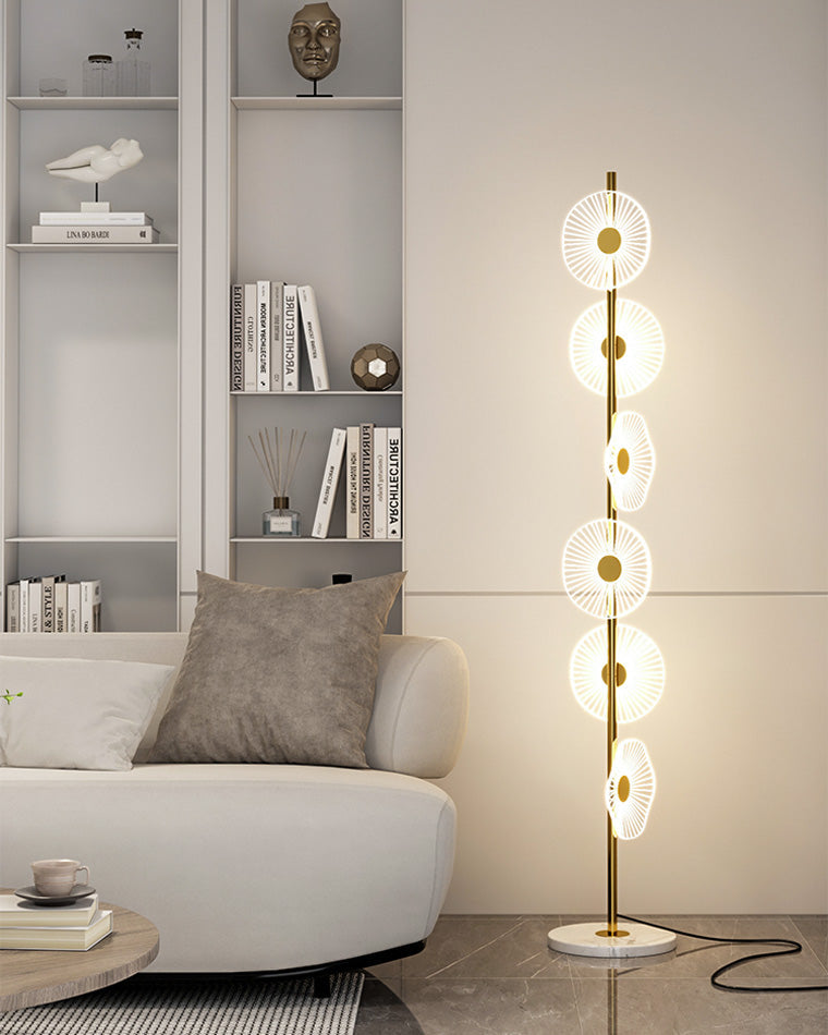 Olverai Multi-light Dimmable Floor Lamp with Remote