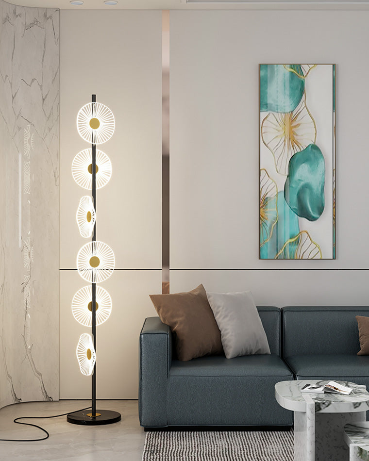 Olverai Multi-light Dimmable Floor Lamp with Remote
