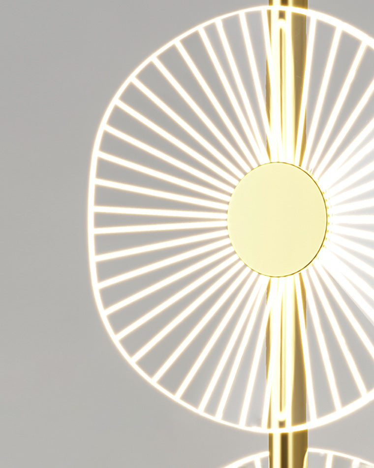 Olverai Multi-light Dimmable Floor Lamp with Remote