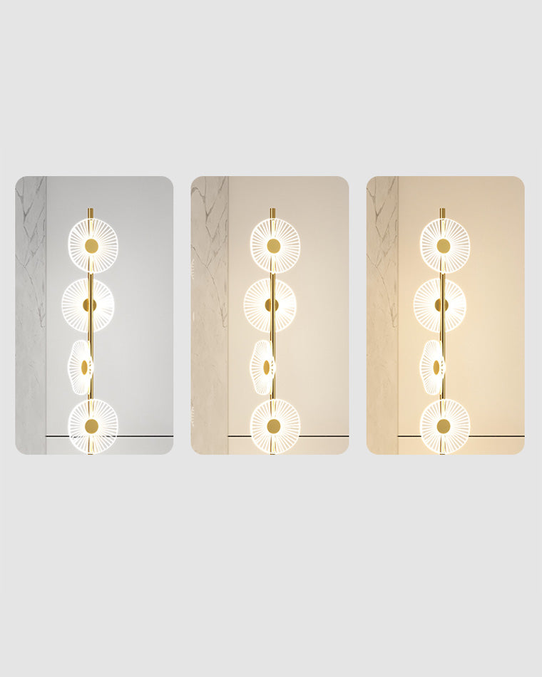 Olverai Multi-light Dimmable Floor Lamp with Remote