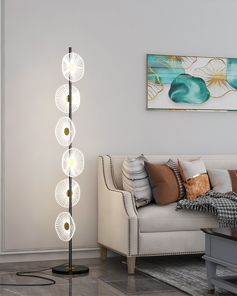 Olverai Multi-light Dimmable Floor Lamp with Remote