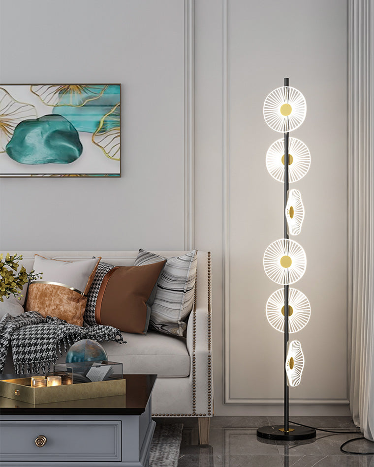 Olverai Multi-light Dimmable Floor Lamp with Remote