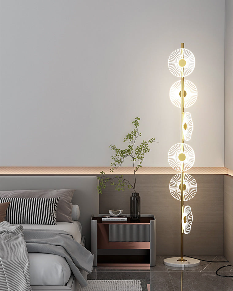 Olverai Multi-light Dimmable Floor Lamp with Remote