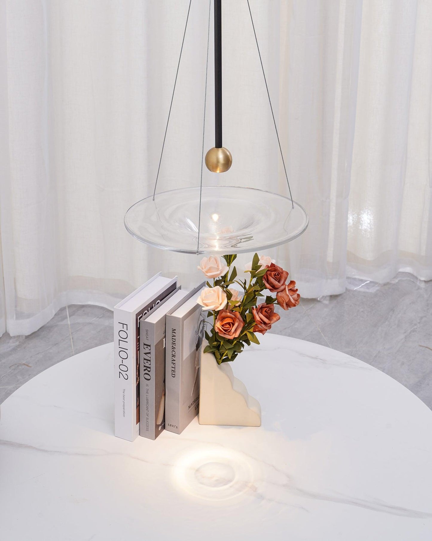 Olverai Ripple Glass Pendant Light