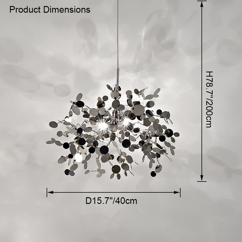 Olverai Argent/Gold Cloud Multi Pendant Chandelier