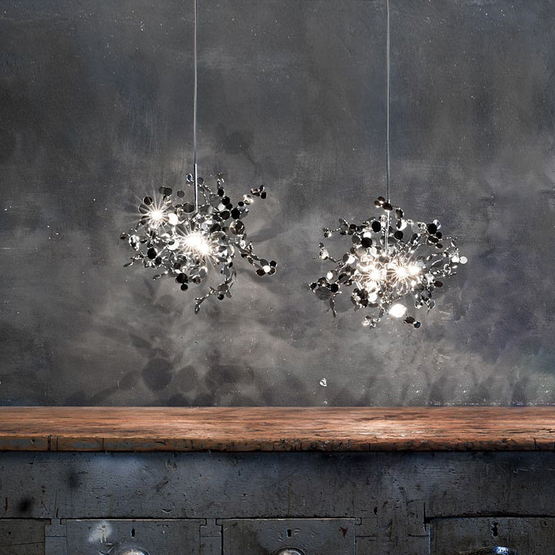 Olverai Argent/Gold Cloud Multi Pendant Chandelier