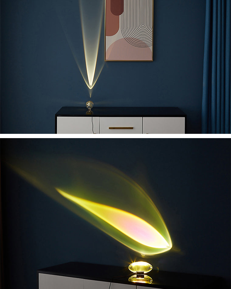 Olverai Star Projector Glass Table Lamp