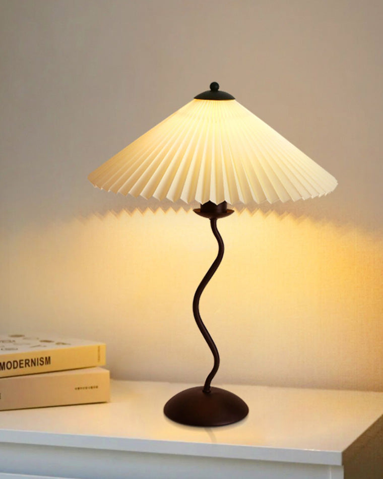 Olverai Wavy Pleated Table Lamp